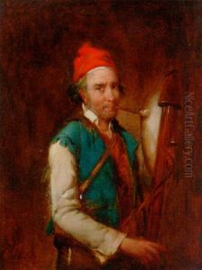 A Man Playing Bagpipes