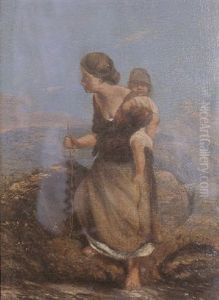 Mother And Child by Paul Falconer Poole
