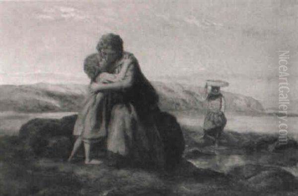 Mother And Child On The Shore - view 1