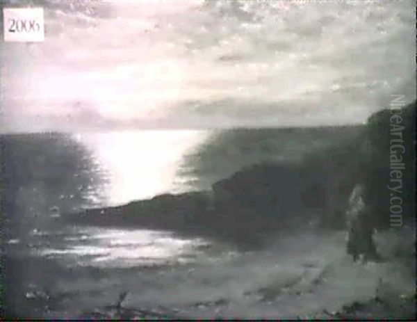 Coastline With Two Figures - view 1
