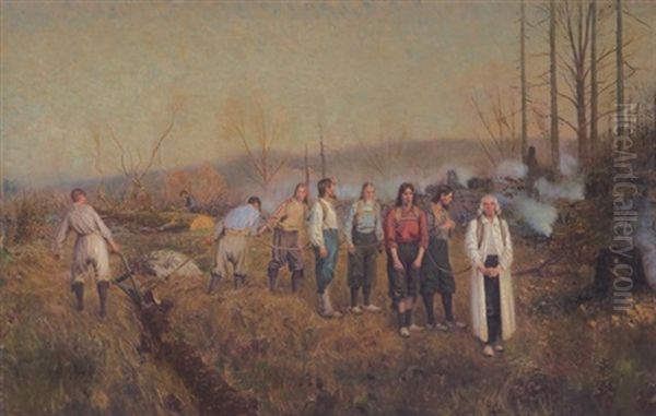 Ploughing Of The Ephrata Brethren - view 1
