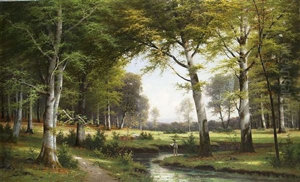 Angler Am Waldbach - view 1