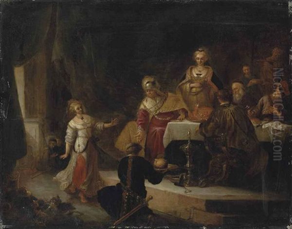 Salome Dancing In Front Of Herodes - view 1