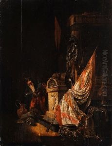 Vanitasallegorie - Rauber Am Marmorsarkophag