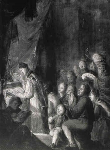 Peasants At A Mass - view 1