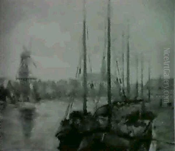 Hollandischer Hafen Mit Muhle - view 1