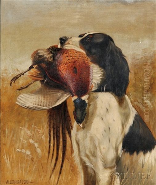 Setter With Pheasant - view 1
