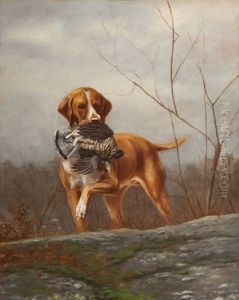 Pointer With Grouse