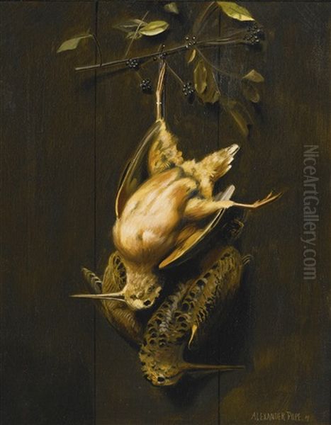 Two Hanging Woodcock - view 1