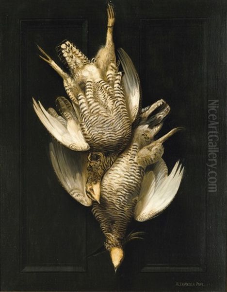 Two Hanging Quail - view 1