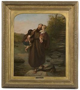 The Stepping Stones by Gustav Pope