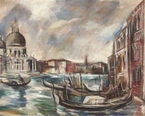 Gondolas In Venice by Elena Popea