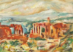 The Greek Theatre From Taormina by Elena Popea