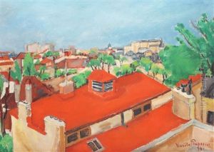 Roofs In Bucharest by Vasile Popescu
