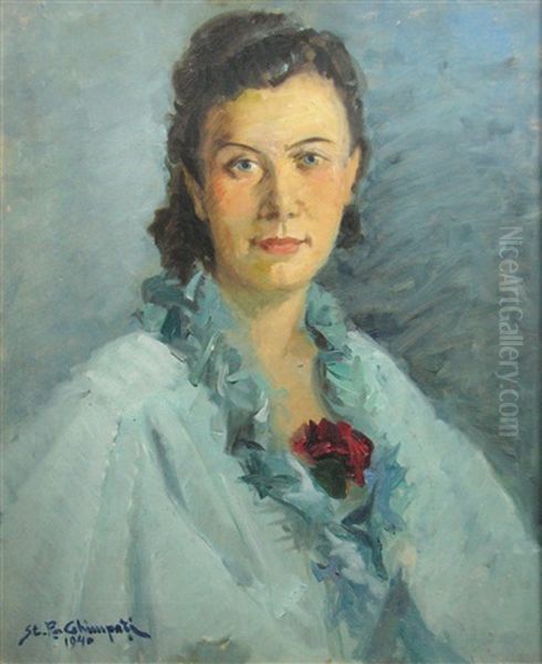Woman With Carnation - view 1