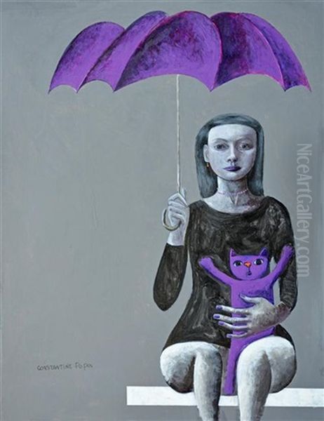 Girl With Purple Cat, Les Deux Femmes Nues Viii, Collection Of 30 Works - view 1