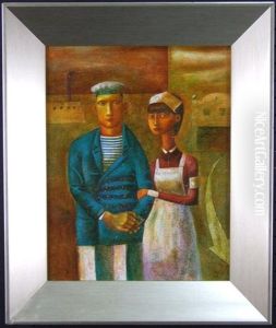 Nurse And Sailor by Konstantin Popov