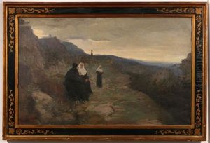 A Spiritual Landscape by Lukian Vasilievich Popov