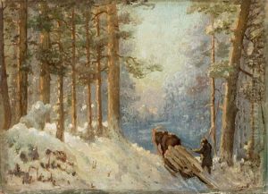 Der Holzarbeiter Im Wald