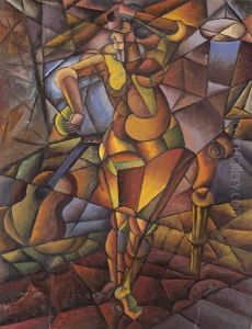 Kubistischer Akt by Lyubov Popova
