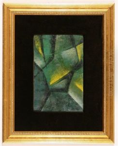 Green And Yellow Composition by Lyubov Popova