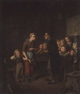 In Der Dorfschule by Isidor Popper
