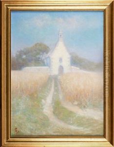 Kosciolek Wsrod Lanow by Stanislaw Poraj-Pstrokonski