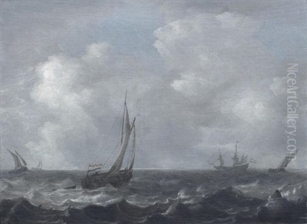 Shipping In A Stormy Sea - view 1