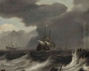 Shipping Off The Coast In A Gale Shipping Off The Coast In A Gale