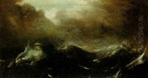 Shipping In A Stormy Sea by Jan Porcellis
