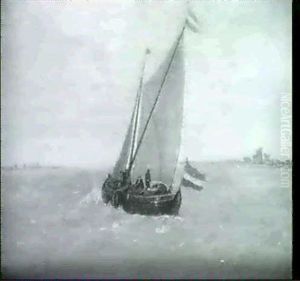 Barque Au Large De La Cote by Jan Porcellis