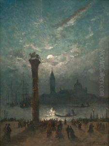 La Place Saint-marc Au Clair De Lune