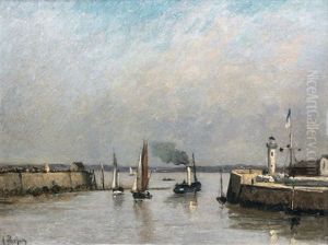 Vue D'un Port by Albert Porcher