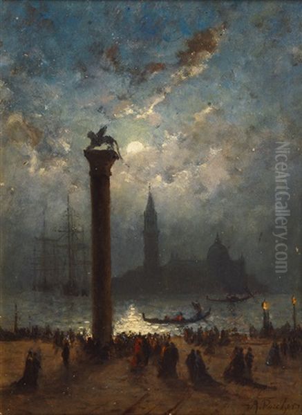 St. Mark's Place In Moonlight - view 1