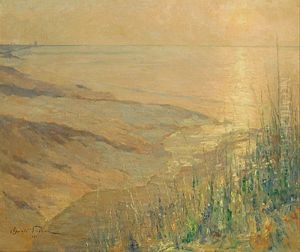 Lever Du Soleil Sur L'escaut by Oswald Poreau