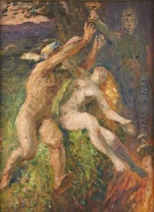 Scene Symboliste by Oswald Poreau