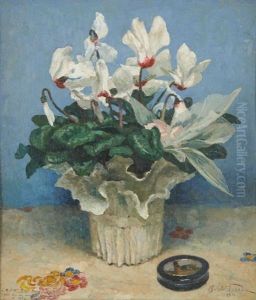 Gueridon Fleuri by Oswald Poreau