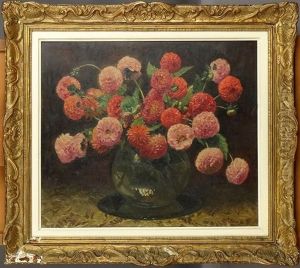 Vase De Fleurs Dahlia Pompom