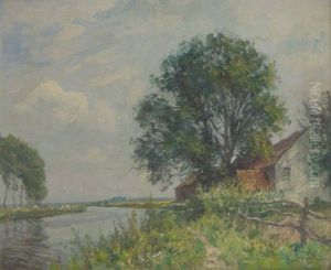 Bord De Riviere (+ Bord D"etang Au Parc Josaphat A Schaerbeek, Lrgr; 2 Works) by Oswald Poreau