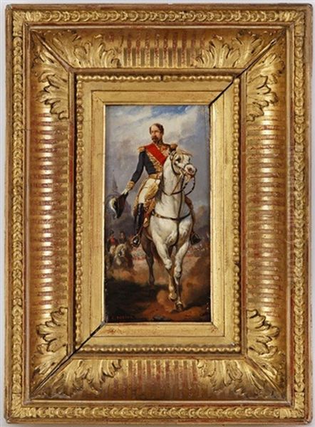 Portrait Equestre De Napoleon Iii Devant Les Invalides - view 1