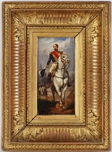 Portrait Equestre De Napoleon Iii Devant Les Invalides