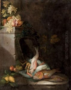 Bodegon De Peces by Paolo Porpora