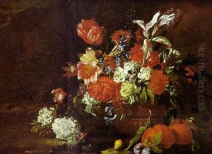 Natura Morta Di Fiori E Frutta Natura Morta Di Fiori E Frutta