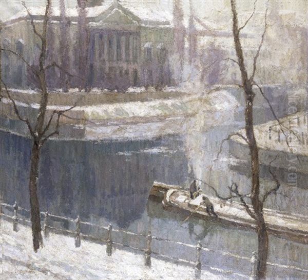Winter Aan Het Justitiepaleis Te Gent - view 1
