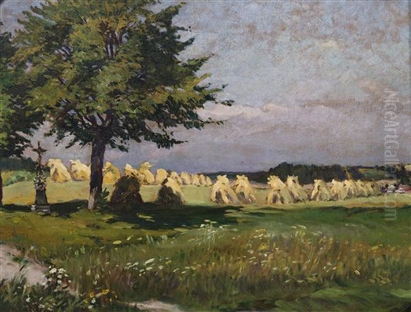 Summer Landscape With Sheaves - view 1