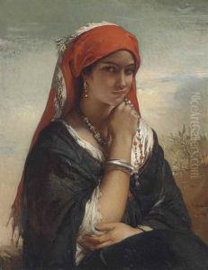 Portrait Of A Lady In Oriental Costume
