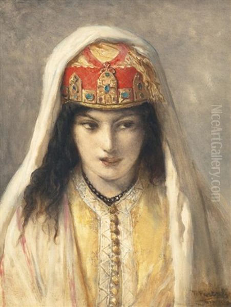 Jeune Marocaine A La Coiffe - view 1