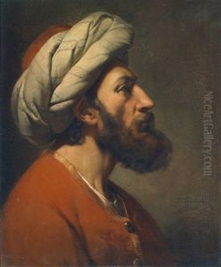 Kopf Eines Orientalen by Jean-Francois Portaels