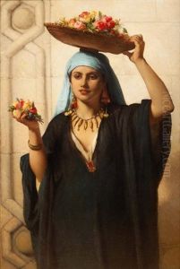 Marchande De Fleurs, Le Caire Marchande De Fleurs, Le Caire