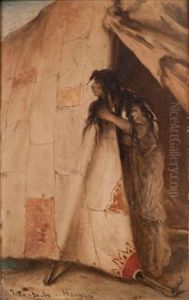 Jeune Femme Sous Une Tente, Hongrie by Jean-Francois Portaels